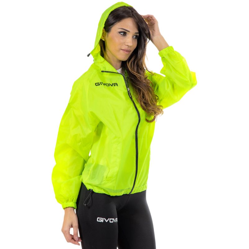 Jacket Givova Rain Basico Fluo RJ001 0019 Clothing/Football/Givova Givova