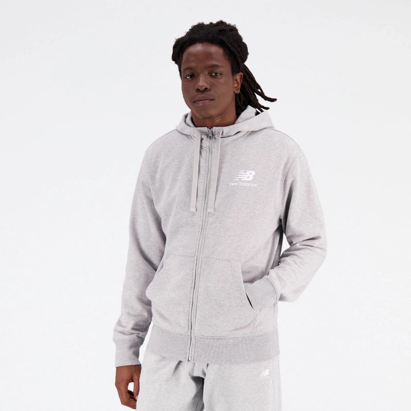 New Balance Essentials Stacked Logo Fren BK M MJ31536AG sweatshirt Clothing/Lifestyle/New Era New Balance