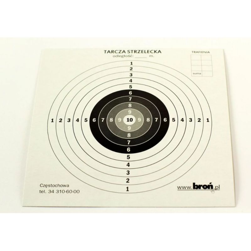Paper discs 14x14 cm 100 pcs. Import z Action/Strzelectwo/Tarcze strzeleckie Your Sports Performance