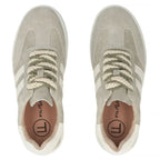 Women's leather sneakers on the platform in khaki Filippo DP7512 Filippo