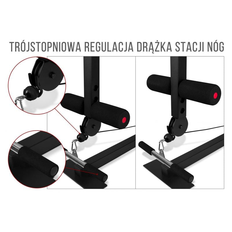 Multigym PRO BMG 4700 bench with weight stack 66kg Accessories/Training equipment/Sprzęt siłowy/Atlasy Your Sports Performance