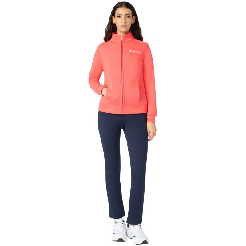 Champion Full Zip Suit Women's Tracksuit Orange and Navy Blue 118289 RS073 Clothing Your Sports Performance