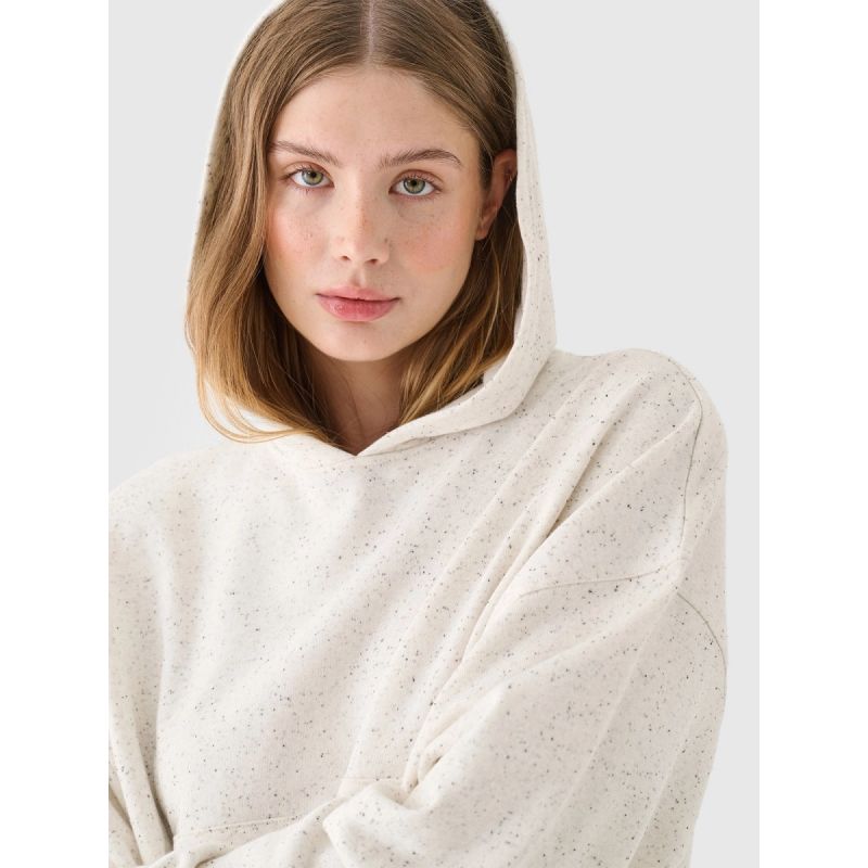 Women's sweatshirt with hood, open, 4F 4FRAW24TSWSF1819-12S 4f
