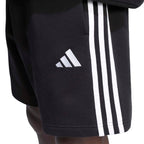 Men's adidas Essentials 3-Stripes French Terry Shorts Black KY6545