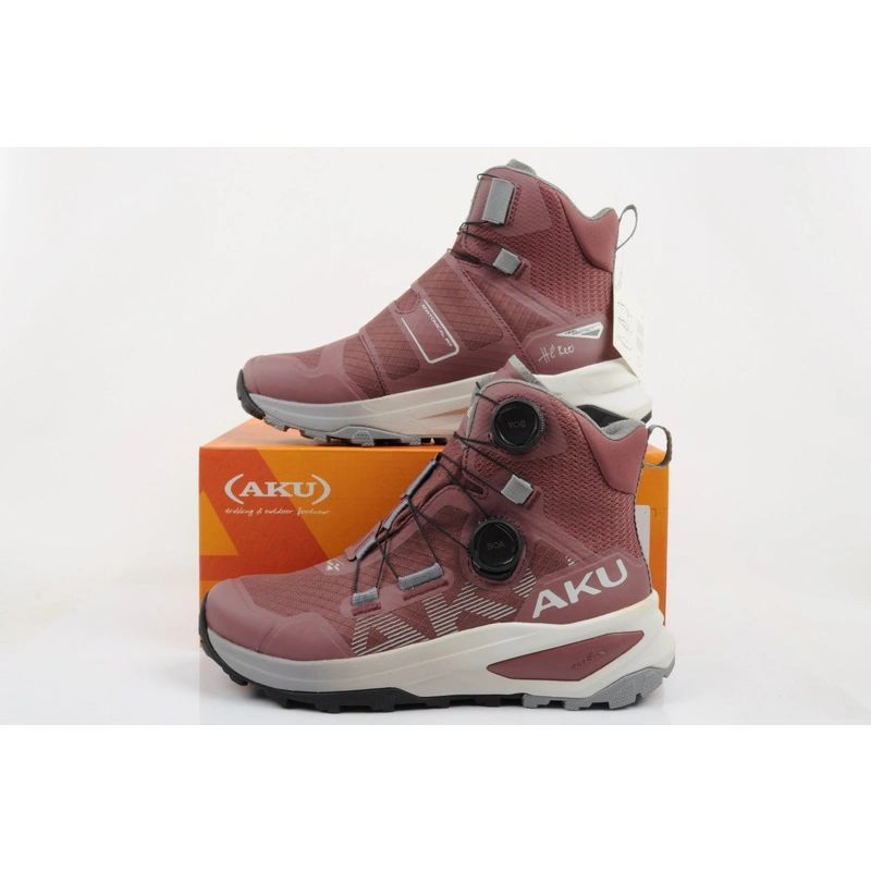 Aku women's sports trekking shoes Furiosa BOA GTX Vibram fashionable pink gray