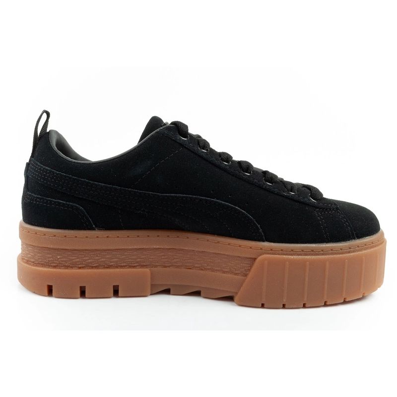 Puma Mayze women's sports shoes Sneakers platform black fashionable leather In preparation Your Sports Performance