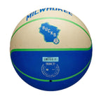 Wilson NBA Milwaukee Bucks Team City Icon Basketball - WZ4024217XB Piłki do koszykówki/Na zewnątrz - Outdoor Your Sports Performance