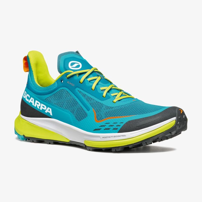 Scarpa Golden Gate Kima Rt trail shoes - lake blue/lime Odzież militarna/Buty Your Sports Performance