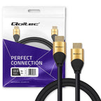 QOLTEC HDMI CABLE V2.1 ULTRA HIGH SPEED 8K | 60HZ | 28AWG | GOLD | 3M Kable i adaptery/Kable HDMI Your Sports Performance