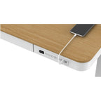 Activejet ET119W-C electric height-adjustable desk, white/oak. Tabletop dimensions: 140 x 70 cm. Biurka/Biurka nowoczesne Your Sports Performance