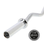 Olympic bar 120cm with clamps lock jaw blac GOL160