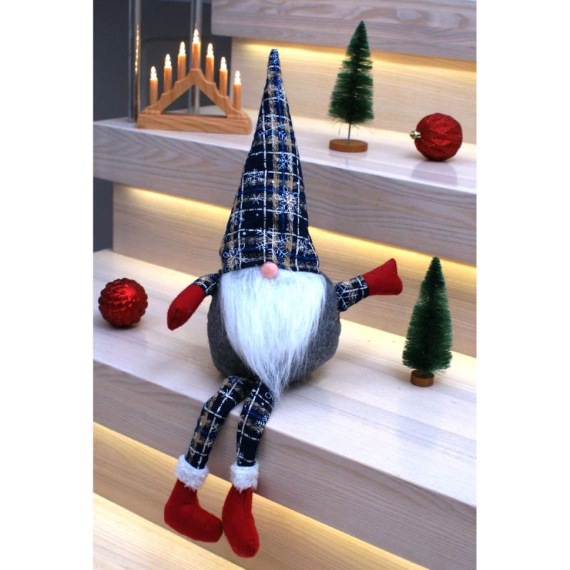DECORATIVE ELMON 30+20CM NAVY BLUE CHECKERED Home and Garden/Equipment Your Sports Performance