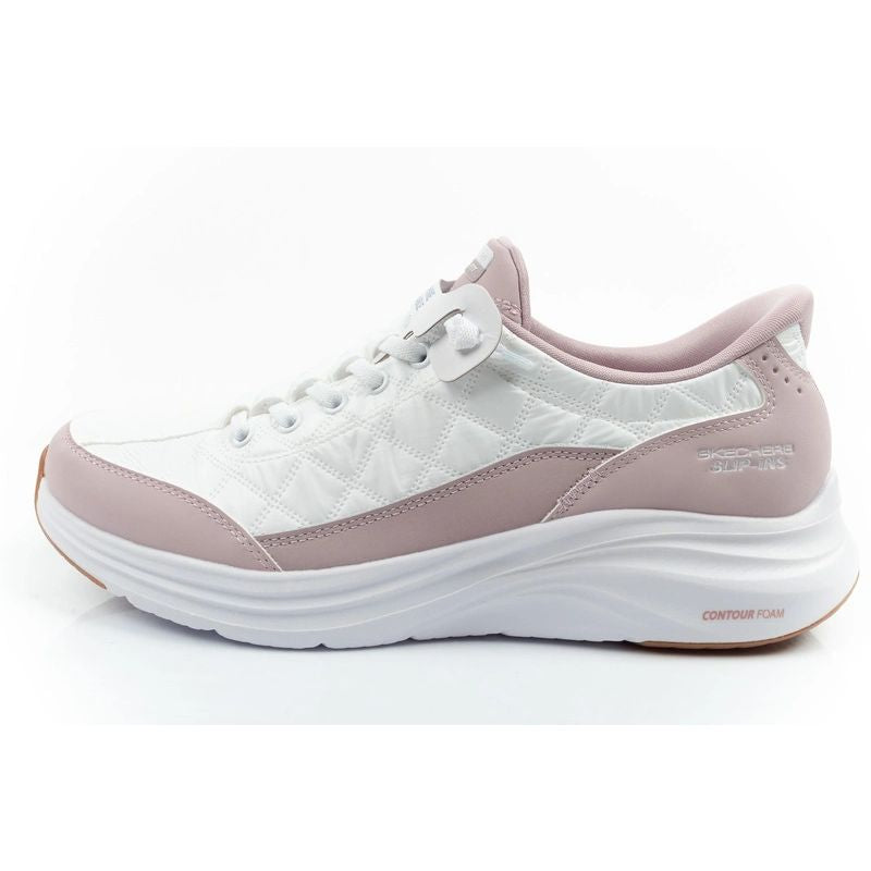 Skechers Contour Foam Women's Sports Shoes White SLIP-INS Comfortable Skechers