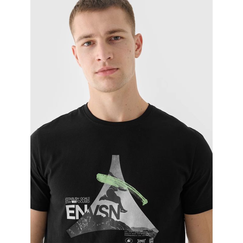 Men's regular printed T-shirt 4F 4FRAW24TTSHM2301-20S *Kategoria tymczasowa Your Sports Performance