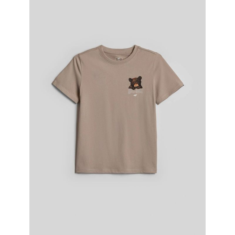 Girls' regular printed T-shirt 4F 4FJKAW26TTSHF4424-83S