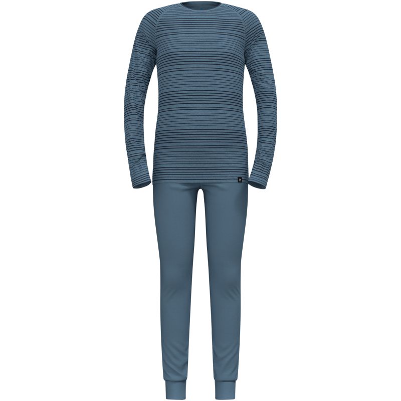 ODLO Active Warm Set Long Kids’ Thermal Underwear Set, Blue