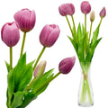 BOUQUET OF 5 PURPLE TULIPS 39 CM LIFE-LIKE SPRING DECORATION Home and Garden/Equipment Your Sports Performance