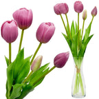 BOUQUET OF 5 PURPLE TULIPS 39 CM LIFE-LIKE SPRING DECORATION Home and Garden/Equipment Your Sports Performance