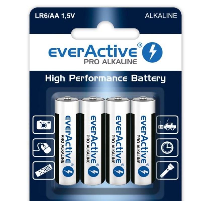 LR6 everActive AA batteries blister pack of 4 In preparation Your Sports Performance