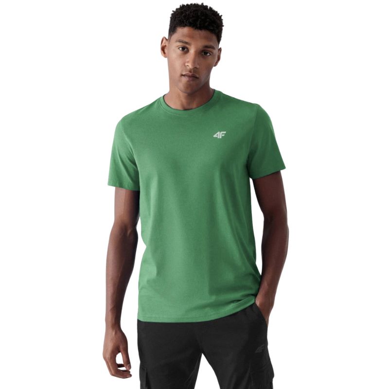 Men's T-shirt 4F M4481 3-pack beige, green, black 4FWSS26TTSHM4481 92S