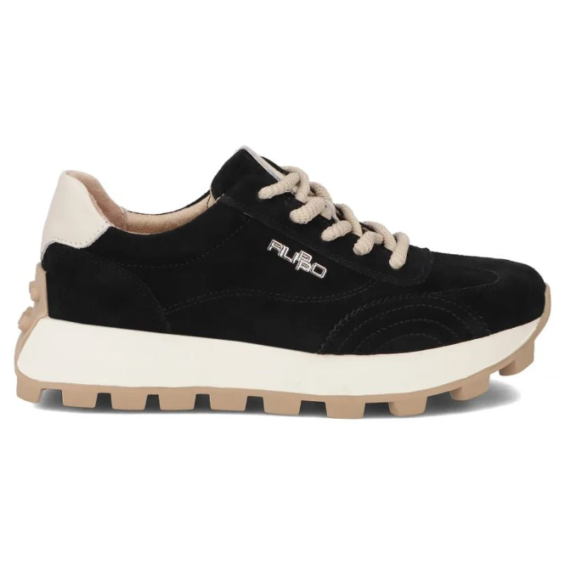Leather platform sneakers black Filippo DP7498