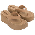 Ipanema shoes women's flip-flops Solaris platform beige Ipanema