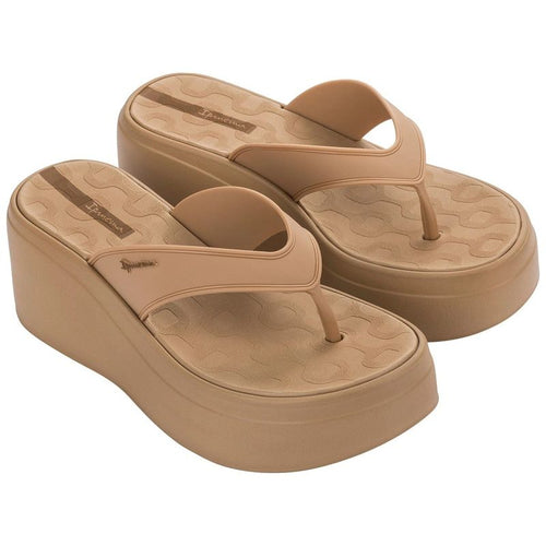 Ipanema shoes women's flip-flops Solaris platform beige Ipanema