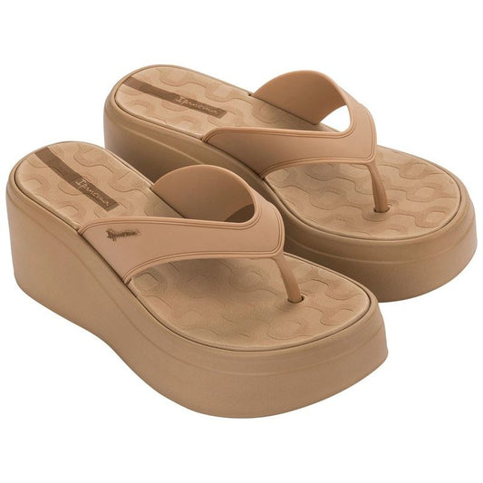 Ipanema shoes women's flip-flops Solaris platform beige Ipanema