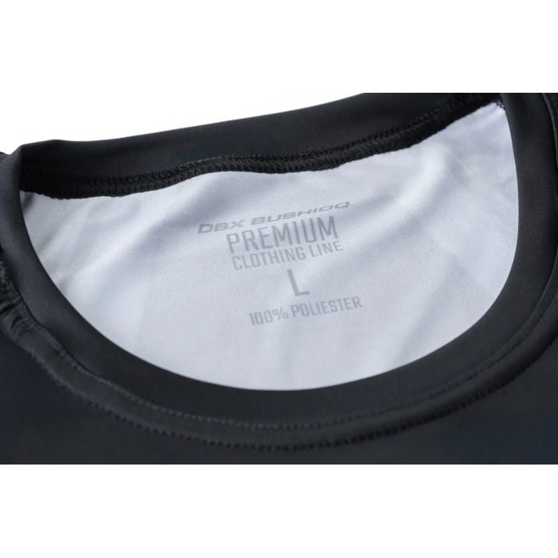 Gray short sleeve rashguard with DBX Bushido logo ODZIEŻ - Koszulki treningowe Your Sports Performance