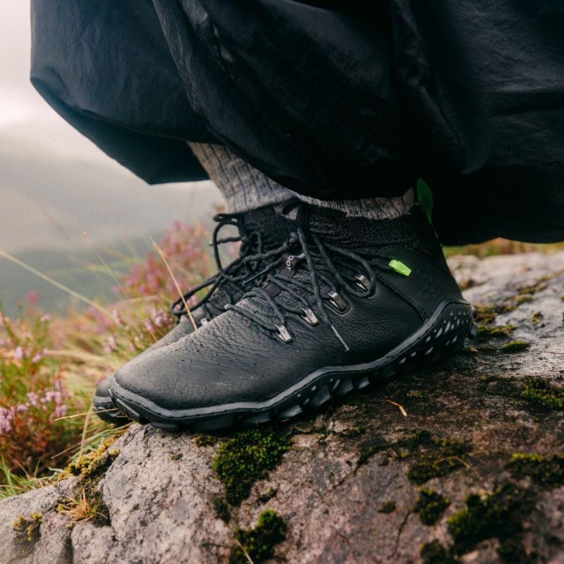 Vivobarefoot MAGNA FOREST ESC WOMENS OBSIDIAN/LIME minimalist hiking shoes (209082-02) In preparation Your Sports Performance