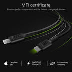 GREEN CELL CABLE KABGC07 GC POWER STREAM USB-C - LIGHTNING 100CM (MFI CERTIFIED) Kable i adaptery/Kable USB Your Sports Performance