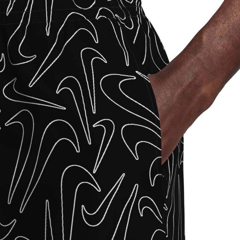 Nike Breaker Tossed Swoos 5" Volley Swim Shorts black NESSG572 001