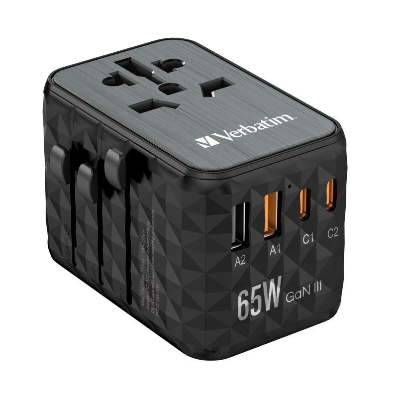 GAN III UNI.TR.CHARG UTA-05 65W/2XUSB-C QC 4+ /2 XUSB-A Kable i adaptery/Adaptery, przejściówki Your Sports Performance