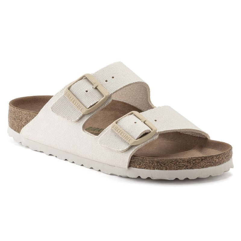 Birkenstock Arizona Vegan Women Textile Narrow Eggshell Flip-Flops for Narrow Feet Vegan (1022679) Footwear/Lifestyle/Brinkenstock/Klapki/chodaki Birkenstock