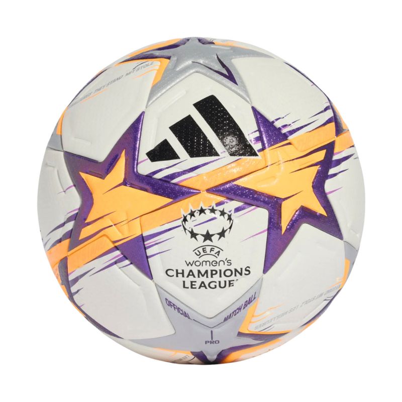 adidas UCL Womens Pro 26/27 League Stage Football White/Orange/Purple KE5141