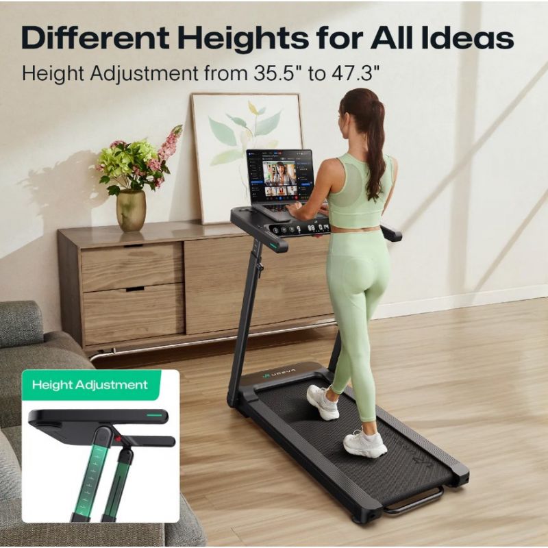 Treadmill with built-in desk for work and exercise UREVO Foldi 3S In preparation Your Sports Performance