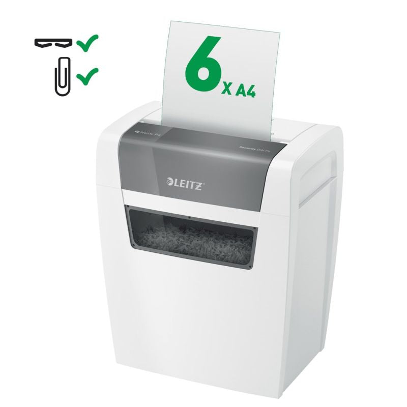Leitz IQ Home Shredder, P4, 6 sheets, 15 l bin Urządzenia biurowe/Niszczarki Your Sports Performance