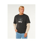 RIP CURL Inner Visions Smashed L/S Tee Black