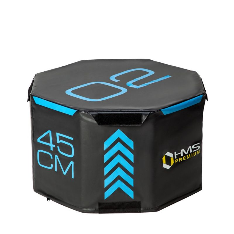 Set of three HMS Premium octagonal plyometric boxes PYOBS01 In preparation Your Sports Performance