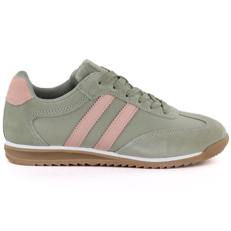 Women's green leather sneakers McArthur MA258W McArthur