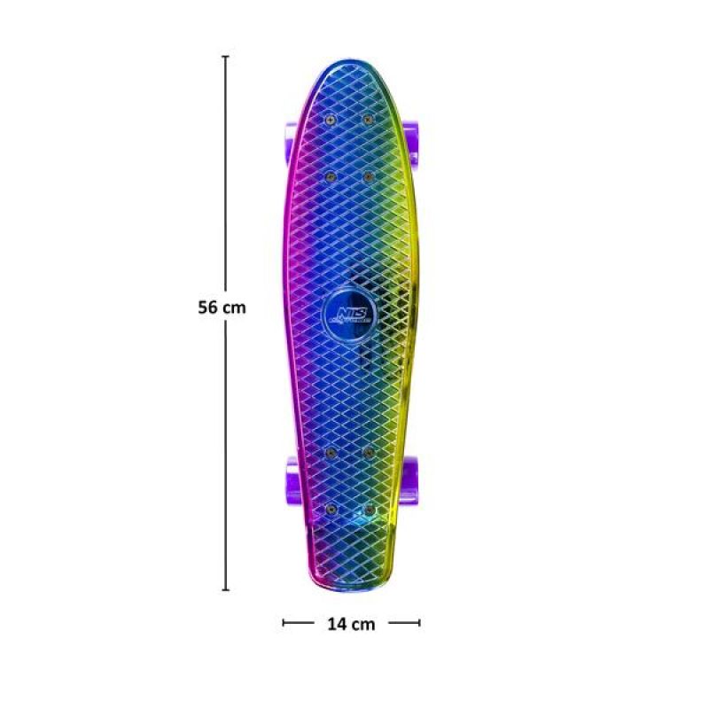 Nils Extreme ELECTROSTYLE PENNYBOARD PNB01 RAINBOW Skateboard
