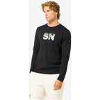 Men's SUPER.NATURAL M CROSS COUNTRY LOGO LS long-sleeve top black
