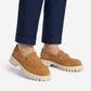 Women's leather suede brogues, camel, Filippo DP7554 Filippo
