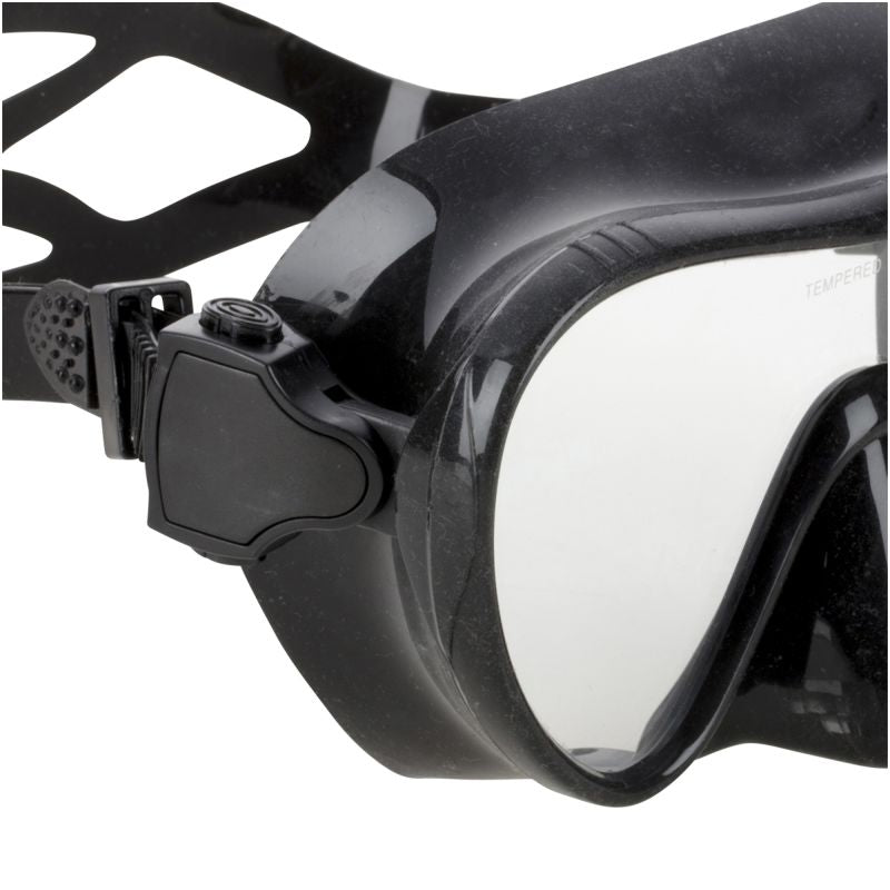 Fashy "Adventure III" Diving Mask, Black/Clear