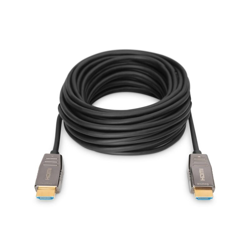 HDMI 2.1 Ultra High Speed 8K60Hz UHD Hybrid Connection Cable HDMI A/HDMI AM/M Black 20m Kable i adaptery/Kable HDMI Your Sports Performance