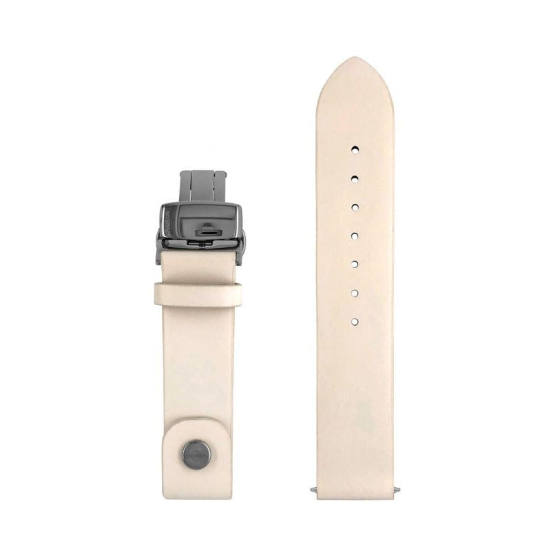 Zeppelin leather strap white, 18 mm Akcesoria sportowe i turystyczne/Zegarki sportowe Your Sports Performance