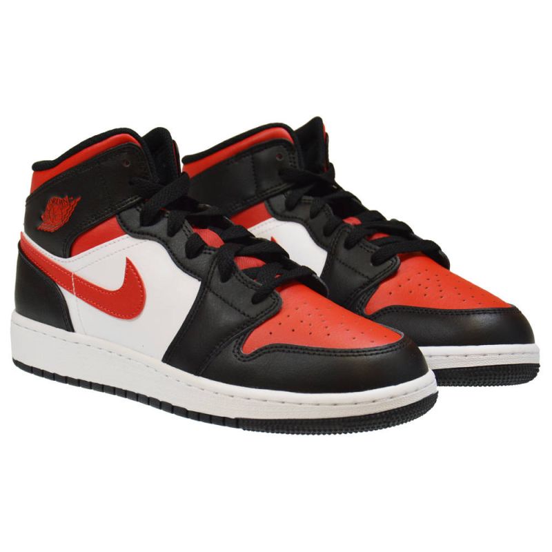 Air Jordan 1 Mid GS Fire Red Basketball Shoes - 554725-079 Obuwie/Buty na co dzień Your Sports Performance