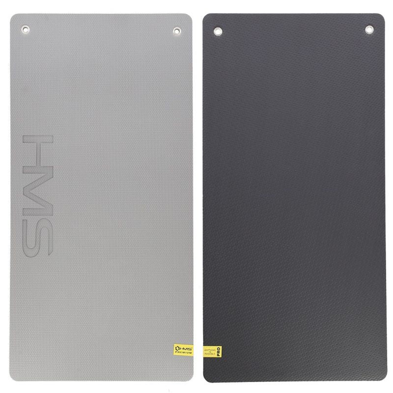 HMS Premium MFK07 gray club fitness mat with holes In preparation Your Sports Performance