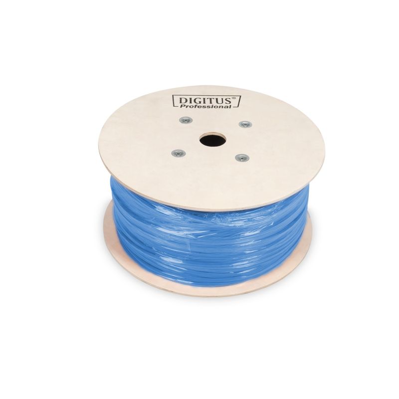 DIGITUS installation cable cat.6A, U/UTP, Eca, AWG 23/1, LSOH, 305m, blue, carton Kable, gniazda i wtyki/Kable sieciowe Your Sports Performance