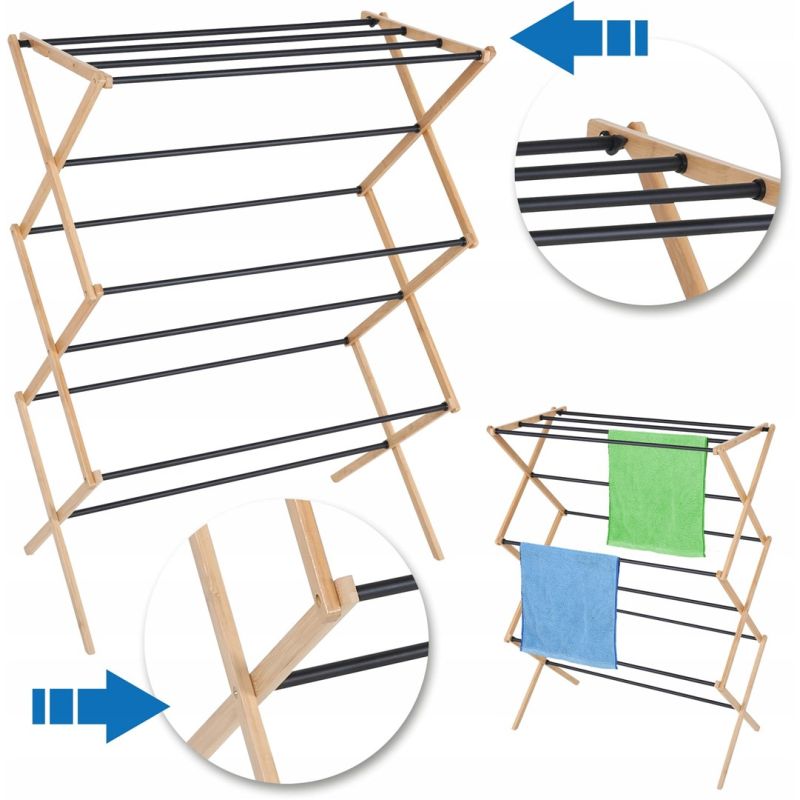 PROMIS LAUNDRY RACK ANCONA, WOOD SU113 AGD - Produkty/Suszarki łazienkowe i wolnostojące Your Sports Performance